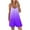 Purple, variant on Feancey Summer Rompers for Women Trendy Gradient Print Short Jumpsuits Summer Sleeveless Adjustable Spaghetti Strap Romper One Piece Shorts with Pockets Gray XL