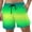 Light Green, variant on Casual Shorts for Men 2026 Summer Lightweight Relaxed Fit Elastic Waist Gradient Color Beach Shorts with Pockets