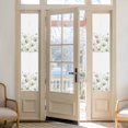 thumbnail image 2 of Sage Green Spring Floral Window Privacy Film, Summer Botanical Watercolor Vintage Static Cling UV Sun Blocking Heat Control Window Tint, Non-Adhesive One Way Windows Privacy Cover 17.7''x78.7'', 2 of 7