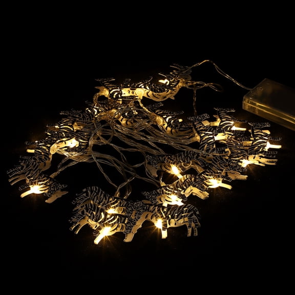 Raindrops Zebra String Lights 1 Set Multi-Colored Iron Festive Decor for Holiday Celebrations