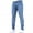 Blue, variant on Men Sweatpants Denim Cotton Vintage Wash Hop Work Jeans Comfortable and Casual Long Trousers