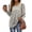 Gray Womens Long Sleeve Round-Neck Blouses & Shirts for Women, variant on Womens Scoop Neck Sweatshirts Dressy Tops Womens Fall Fashion Bishop Sleeve with Button Shirts Oversized T Shirts Solid Color Waffle Knitting Sweater Gifts for Women Trendy Gray 4