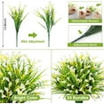 thumbnail image 2 of 24 Bundles Artificial Flowers for Outdoors, Fake Calla Lily Flowers UV Resistant Faux Greenery Plants Outdoor for Spring Summer Garden Porch Window Box Wedding Decor White, 2 of 6