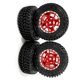 thumbnail image 4 of Bewildely RCGOFFLOW Llantas resistentes al desgaste Neumáticos para 1/24 Axial SCX24 Crawler RC Hop-ups Kits de construcción modelo Rojo, 4 of 6