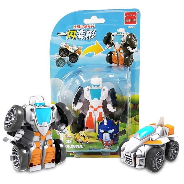 Robot transformable de juguete para niños, coche transformable de PVC, figura de acción de dinosaurio, regalos para niños Fivean unisex