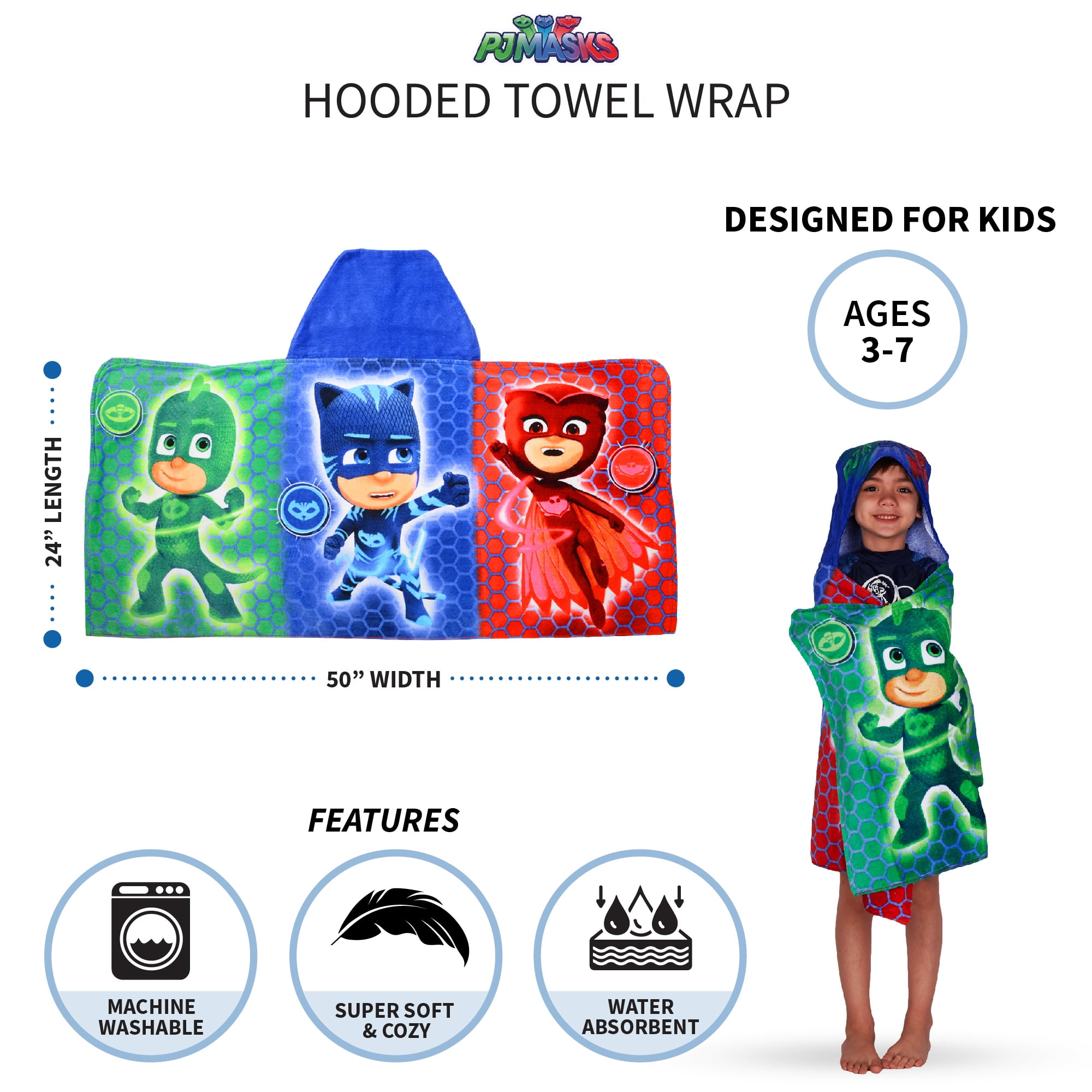 Gekko PJ Mask Inspired Hooded Towel on High Quality Belk Department Store Towels