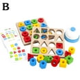 thumbnail image 1 of Shape Color Geometric Matching Game Kids Color SensoryS Educational Toy For Kids E5P7, 1 of 6