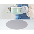 thumbnail image 5 of REGALWOVEN Set of 6 Placemats, Faux Leather Placemats for Kitchen Dining Table Decor Washable Heat Resistant Table Placemats Wipeable Table Mat Gray 15x15in, 5 of 7