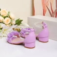 thumbnail image 6 of Girls Sandals Pearl Decoration Toe Loop Heel Design Elegant Party Footwear Stylish Kids Sandals For Girls Formal Occasions ,10.5-11 Years, 6 of 9
