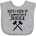 thumbnail image 3 of Inktastic Future Judge Gavel Job Gift Boys or Girls Baby Bib, 3 of 4
