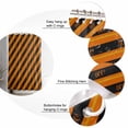 thumbnail image 6 of Halloween Orange and Black Stripes Shower Curtain Set ，Waterproof Fabric Shower Curtains Shower Curtains for Bathroom,Bathroom Decor 72"x72", 6 of 6
