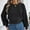 E-202Black, variant on FAOWME Women's Knit Sweater Long Sleeve Round Neck Solid Color Casual Comfortable Soft Warm Pullover For Fall Autumn Daily Wear Black L