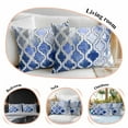thumbnail image 5 of Throw Pillow Covers 12x20 Inch Inch Set of 2 Blue Morocco Decorative Pillow Covers Abstract Graffiti Art Cushion Cover Pillowcase for Sofa Couch Bed Home Decor, 5 of 9