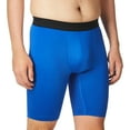 thumbnail image 2 of Hanes Mens Sport Performance Compression Shorts, 2XL, Awesome Blue/Ebony, 2 of 2