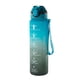 thumbnail image 1 of Termos para agua para deportes al aire libre de 1000 ml con a prueba de fugas de paja (azul y negro), 1 of 8