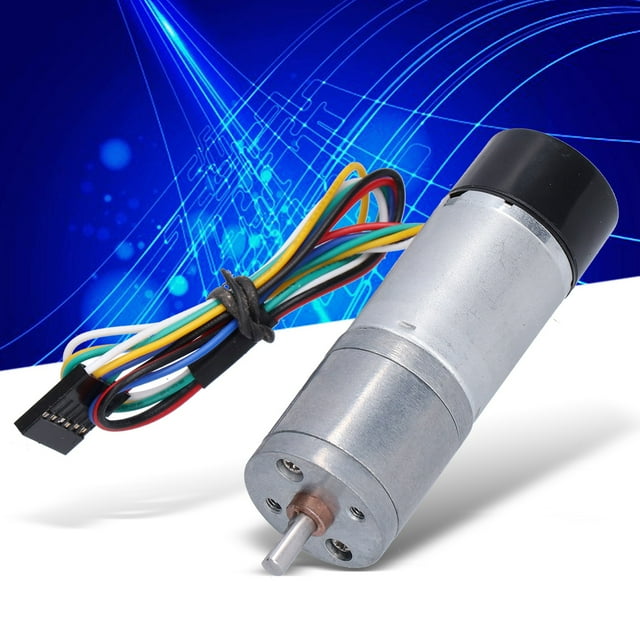 Moteur à Engrenages, Moteurs à Encodeur DC Réduction de Vitesse Réglable CW CCW pour Voiture Intelligente pour Robots pour Appareils Ménagers DC12V, DC24V