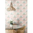 thumbnail image 6 of NextWall  Tropical Fan Palm Peel and Stick Wallpaper 20.5 in. W x 18 ft. L - Pink Mist, 6 of 9