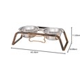 thumbnail image 2 of Diner Rustic Bone para Perros Loving Pets Negro Cobre Envejecido 2 Cuartos, 2 of 2