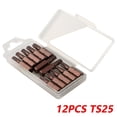 thumbnail image 3 of 12Pcs Hex Shank Magnetic Five-Point for Torx Screwdriver Bits with Hole 25mm Ts25, 3 of 9