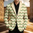 thumbnail image 2 of YUEHUA Blazer for Men One Button Notched Lapel St Patricks Day Suit Jacket Casual Business Jackets Sports Coats Slim Fit Plus Size Corduroy Blazer, 2 of 4