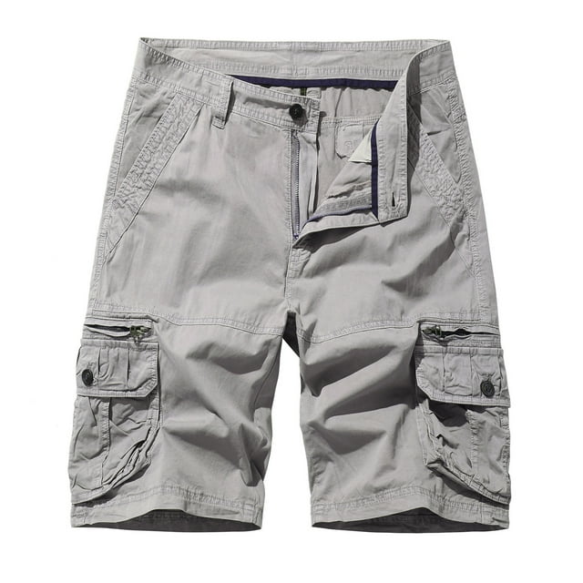 Pisexur Shorts Cargo pour Hommes Coupe Décontractée à Multiples Poches Short Classique d'Extérieur pour Hommes