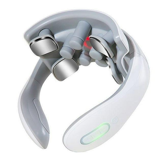 Neck Massager, Cordless Handheld Electric Massager for Neck Tension Relief, 6 Modes, 15 Intensity Levels