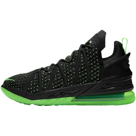 Nike Mens Lebron 18 Basketball Shoes 8 Black/Electric Green-black