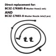 thumbnail image 3 of Kit de manguera de boquilla para limpiaparabrisas Ford Super Duty compatible con Ford Super Duty F250 F350 F450 2011 2012 2013 2014 2015 2016 BC3Z-17K605-B manguera de lavadora + boquilla de lavadora, 3 of 5