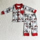 thumbnail image 1 of Venta al por mayor, conjunto de botones de manga larga para niños, ropa de dormir de Navidad para niñas, pantalones con estampado de vaca, conjunto para niños, pijamas infantiles, 1 of 2