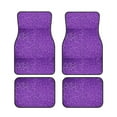 thumbnail image 2 of Uemuo Car Floor Mats - Glitter Purple Pattern Carpet Floor Mats for Cars, Auto Accessories Front & Rear Car Floor Foot Mat Sets of 4 Pieces, 2 of 6