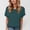 Dark Green, variant on Duojiaj A Fashionable And Casual Round Neck Solid Color Short Sleeved T Shirt For Ladies Women's T-Shirts