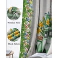 thumbnail image 3 of Easter Bunny Blackout Curtains for Bedroom Living Room Darkening Curtains 63 Inches Long Spring Trucks Easter Eggs Floral Burlap Window Curtain 2 Panels Set Window Treatment Grommet Drapes 42"x63", 3 of 9