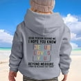 thumbnail image 4 of LUOGENLI Hoodies Girls Sweatshirt Girl You Hooded Casual Loose Letter Print Hoodie Cute Sweatshirts for Girls 10-12 St. Patrick's Day Hoodies for Girls 14-16 Baggy Light Gray 3-4 Years, 4 of 7