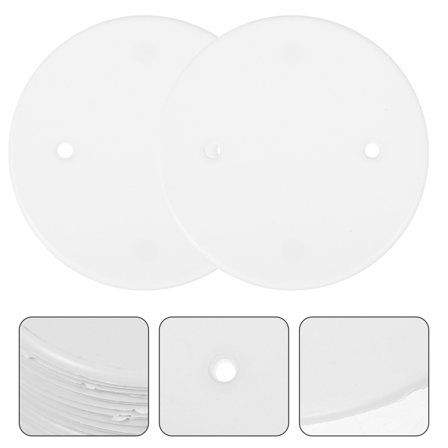 MLINS 60pcs Ceiling Electrical Box Cover  Wall Plate Junction Box Cover Plug Ceiling Cover