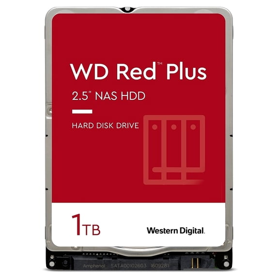 WD Red 1TB NAS Hard Disk Drive - 5400 RPM Class SATA 6Gb/s 16MB Cache 2.5 Inch - WD10JFCX