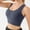 588#Navy, variant on Womens Plus Size Fitness Bra Cross Back Design Yoga Running Supportive Comfortable Slim Fit Workout Top Breathable for Active Women