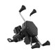 thumbnail image 1 of X Tipo Soporte para teléfono con rotación de 360 ​​grados 2A Puerto USB Cargador Moto Vista trasera Montaje en espejo Soporte para teléfono móvil Vogacara CZ11649-00B, 1 of 2