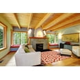 thumbnail image 2 of Apricity Geometric/Trellis Wool Rug, Orange/White, 2ft x 3ft Accent Rug, 2 of 2