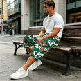 thumbnail image 5 of LTTVQM Men's Casual Athletic Capri Pants Natural Realtree Leaf Camo All Over Print Stretch Waist Fishing Camping 3/4 Cargo Pants Green L, 5 of 7