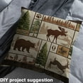 thumbnail image 2 of Castle Fairy Jungle Deer Bear Fabric by the Yard 1 Yard for Boys,Lodge Cabin Home Decor Fabric by the Yard,Geometric Lattice Room Decor Fabric by the Yard,Lightweight Room Decor, 2 of 6