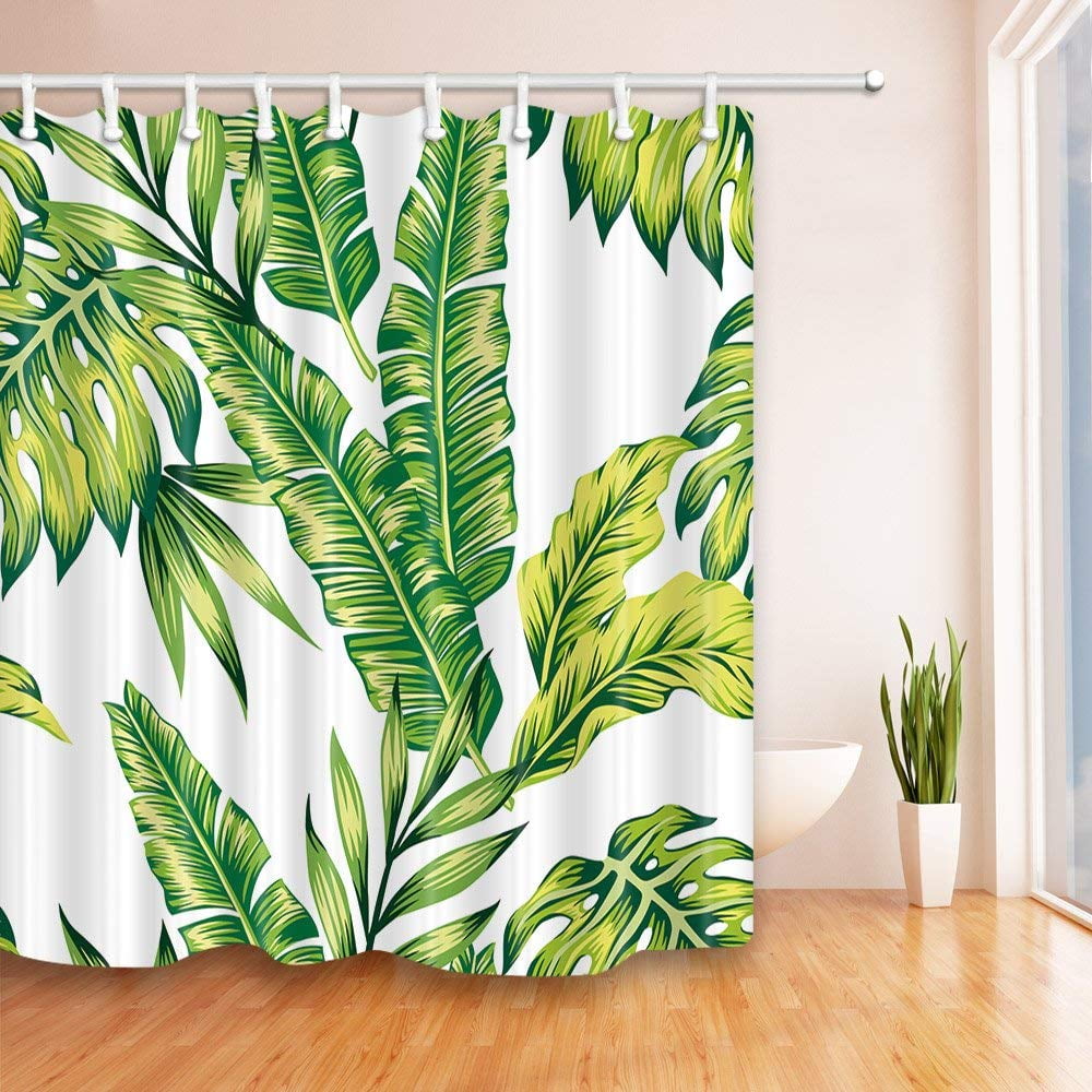 Details about   Abstract Tropical Paradise Palm Tree Waterproof Polyester Shower Curtain Set 72" 