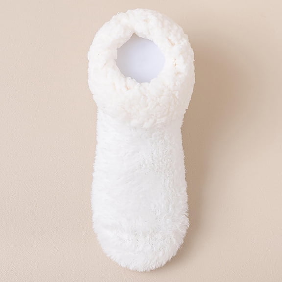 Njagoc3 1PCS·Women's Plush Thick Thermal Floor Sock Set - Non-Slip Gripper Cozy Home & Cold Weather Footwear