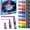 10mm Metallic Colors, variant on 8 Metallic Liquid Chalk Markers with 10mm 3-in-1 Tips, Non-Toxic Washable Erasable Chalk Pens for Car Window Glass Blackboard Calendar