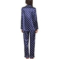 thumbnail image 5 of Coduop Women Long Sleeve 2 Piece Pajama Set Flower/Heart/Dot Print Sleepsuit Nightwear Set, 5 of 6