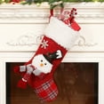 thumbnail image 2 of Gcvizuso Christmas Stockings, Clearance Christmas Decor, Christmas Large Stockings Plaid With Cuff Stocking Decor Gift Bag, 2 of 2