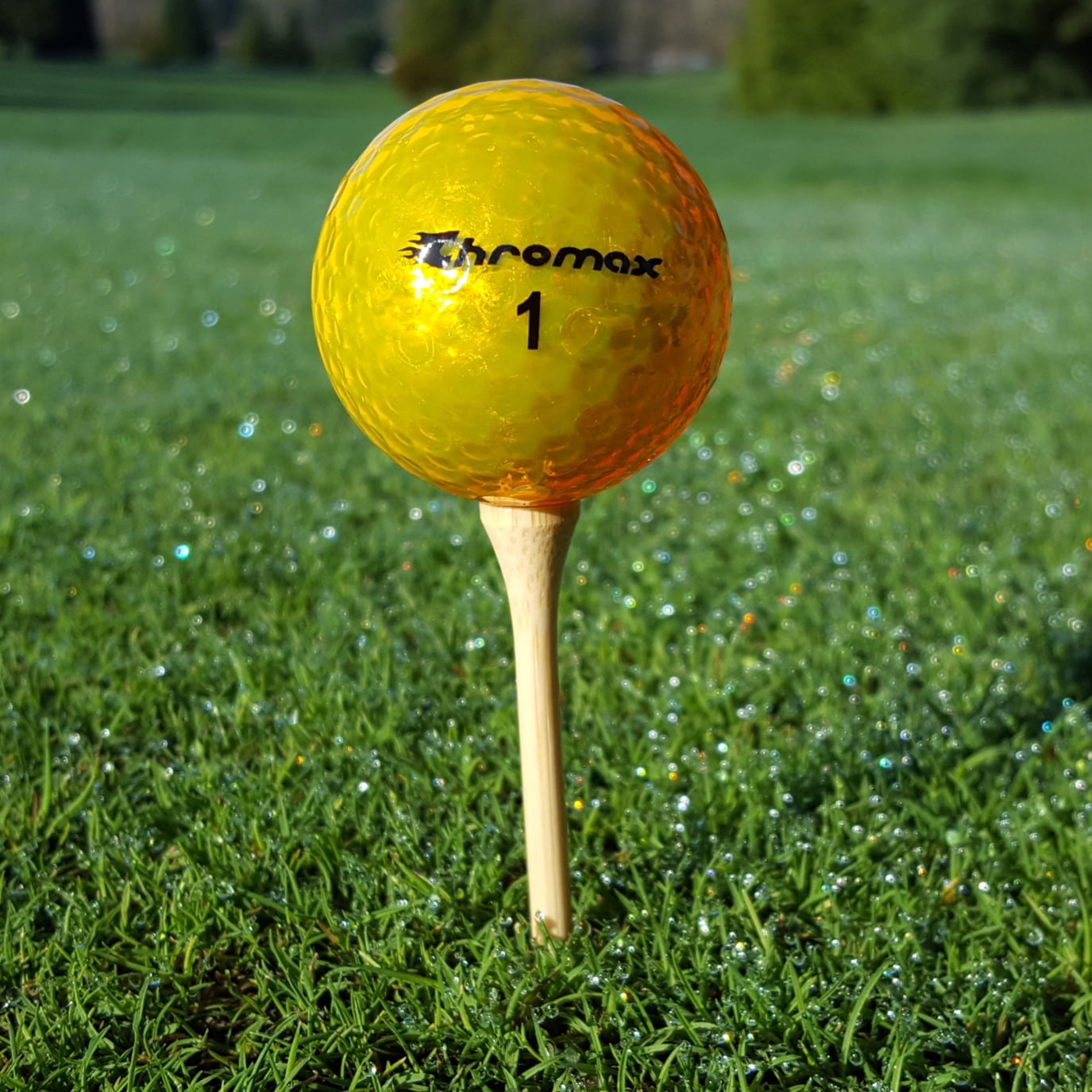 Chromax M5 Golf Balls, Gold, 6 Pack