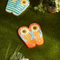 thumbnail image 3 of Sunflower Dot Flip Flop Stepping Stone, 3 of 3