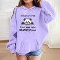 thumbnail image 2 of IWRICH Cute Hoodies for Girls Panda Print Hoodies Pullover Tops Long Sleeve Hooded Sweatshirts for Girls Purple 90, 2 of 4