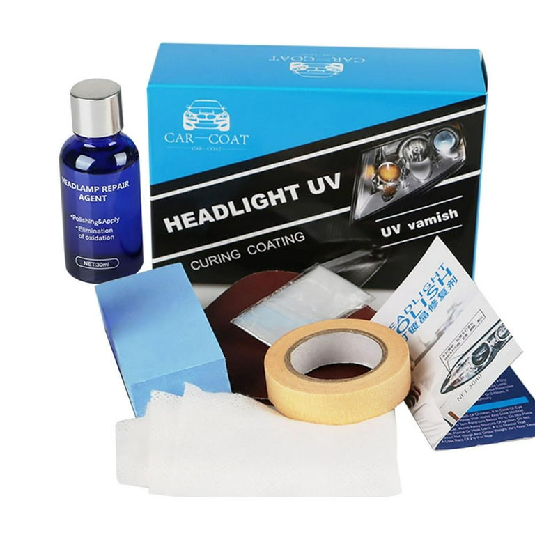 Headlight Restorer Lamp Renovation Agent Polishing Kit - Temu