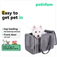 thumbnail image 2 of Soft Pet Carrier Bag for Cats and Puppy Under 20 lbs. Sturdy, Safe, Comfortable and Lightweight (Grey), 2 of 8